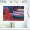 Designart - Wooden Sailboat Over Ocean - Nautical Painting Print on Wrapped Canvas